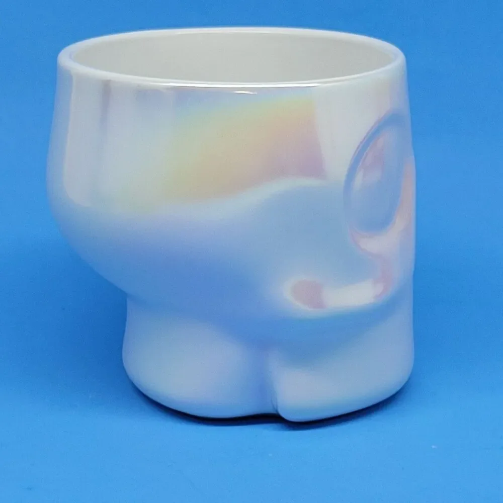 Starbucks Limited Edition White Iridescent Luster 2024 Skull Mug VGC